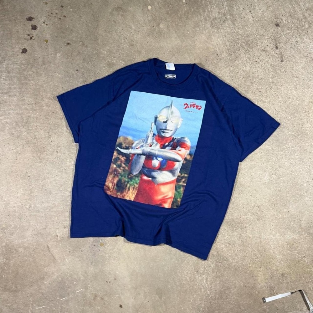 Vintage Y2K style rare obscure ultraman movie promo graphic t shirt